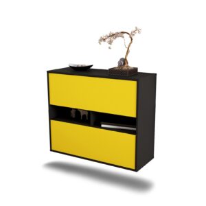 Sideboard Jackson, Gelb, hängend (92x79x35cm)