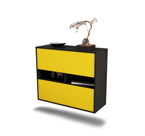 Sideboard Jackson, Gelb, hängend (92x79x35cm)