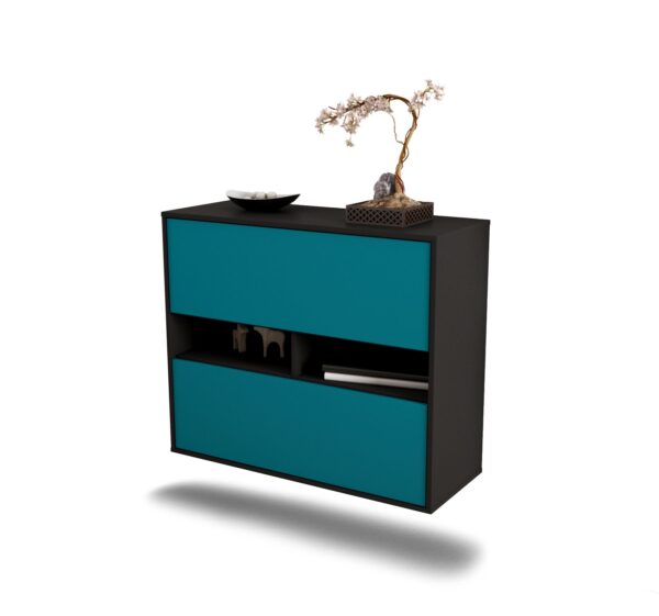 Sideboard Jackson, Türkis, hängend (92x79x35cm)