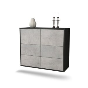 Sideboard Worcester, Beton, hängend (92x79x35cm)
