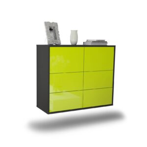 Sideboard Worcester, Grün, hängend (92x79x35cm)