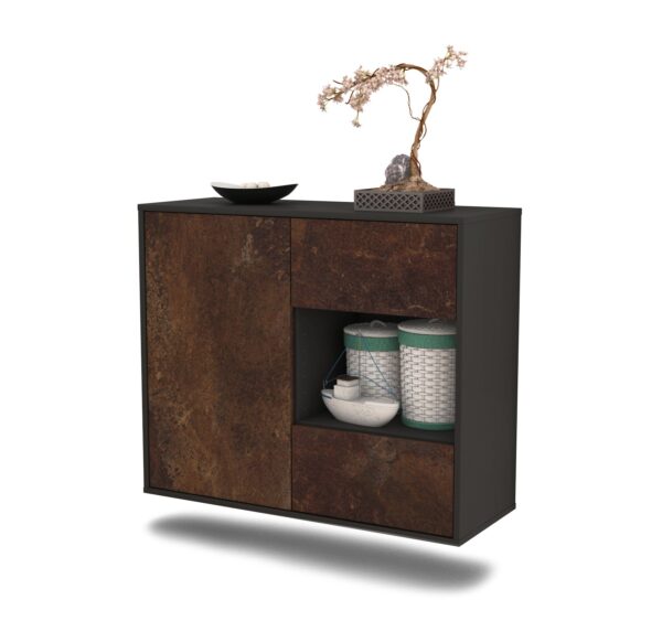 Sideboard Brownsville, Rost, hängend (92x79x35cm)