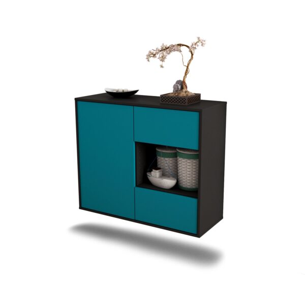 Sideboard Brownsville, Türkis, hängend (92x79x35cm)