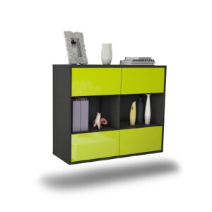 Sideboard Providence, Grün, hängend (92x79x35cm)