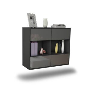 Sideboard Providence, Grau, hängend (92x79x35cm)