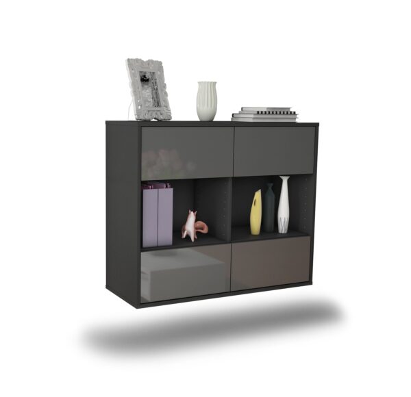 Sideboard Providence, Grau, hängend (92x79x35cm)
