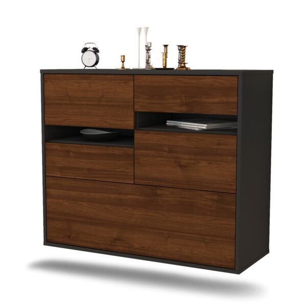 Sideboard Fayetteville, Walnuss, hängend (92x79x35cm)