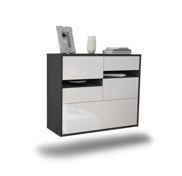 Sideboard Fayetteville, Weiß, hängend (92x79x35cm)