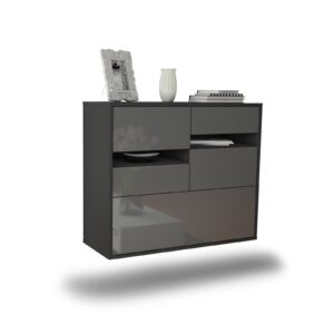 Sideboard Fayetteville, Grau, hängend (92x79x35cm)
