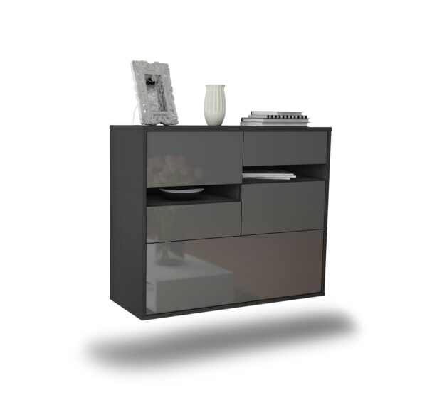 Sideboard Fayetteville, Grau, hängend (92x79x35cm)