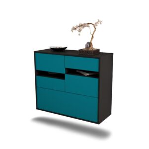 Sideboard Fayetteville, Türkis, hängend (92x79x35cm)