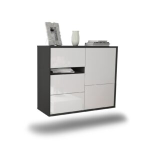 Sideboard Ontario, Weiß, hängend (92x79x35cm)