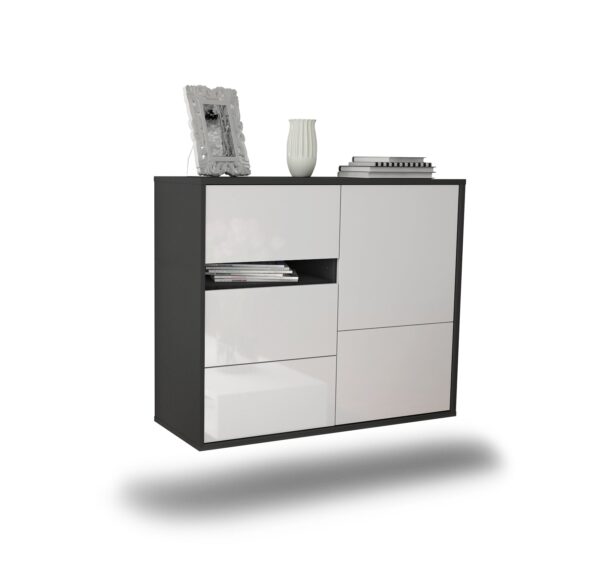 Sideboard Ontario, Weiß, hängend (92x79x35cm)