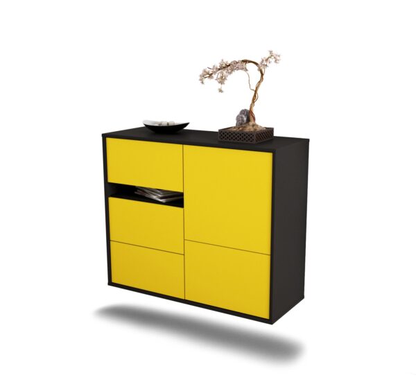 Sideboard Ontario, Gelb, hängend (92x79x35cm)