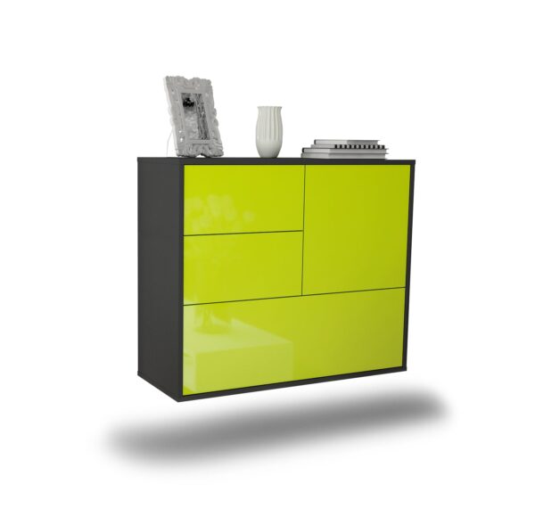 Sideboard Rancho Cucamonga, Grün, hängend (92x79x35cm)