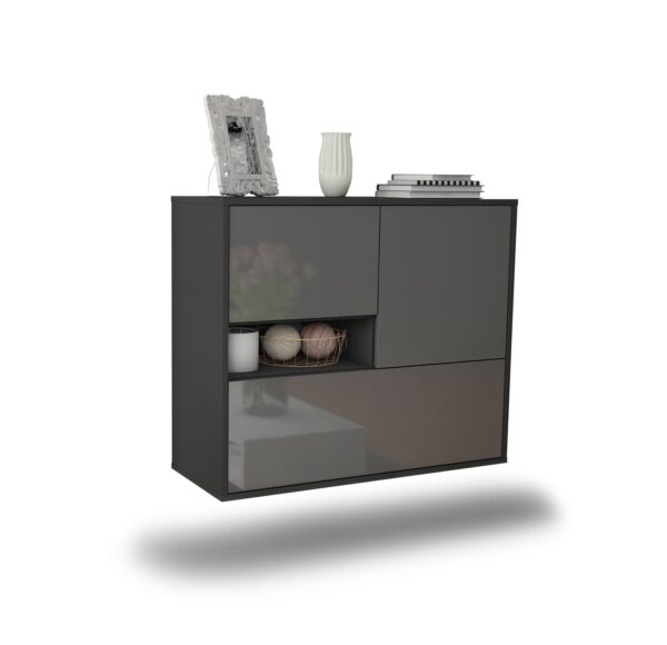 Sideboard Santa Clarita, Grau, hängend (92x79x35cm)