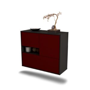 Sideboard Santa Clarita, Bordeaux, hängend (92x79x35cm)