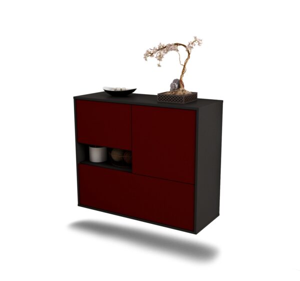Sideboard Santa Clarita, Bordeaux, hängend (92x79x35cm)