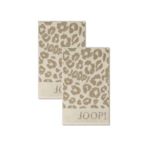 2 Stück Joop! Gästetücher Leo Allover 1707-36 creme 30x50