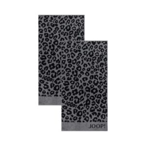 2 Stück Joop! Handtücher Leo Allover 1707-90 graphit 50x100