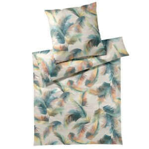 Elegante Mako Satin Bettwäsche Copacabana 2441-7 Blätter 135x200