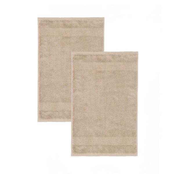 2 Stück Villeroy & Boch Gästetücher One 2550-339 Sand 30x50