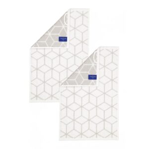 2 Stück Villeroy & Boch Gästetuch Coordinates 2557-76 white 30x50