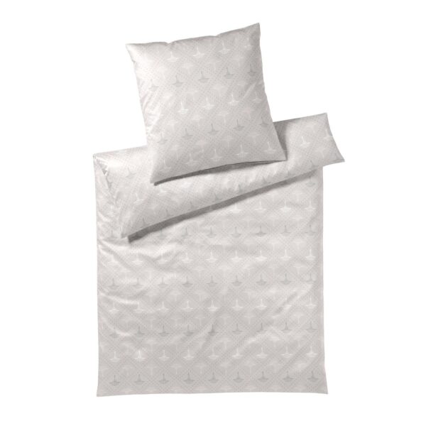 JOOP! Comfort Satin Bettwäsche Cornflower Charm 4117-9 silber 135x200