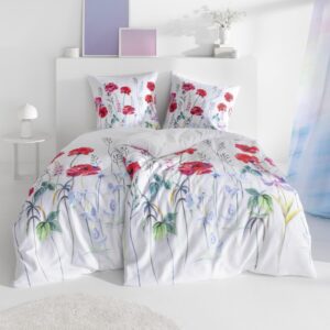 Estella Mako Satin Bettwäsche Christy 4824-460 Bumen Aquarell 135x200