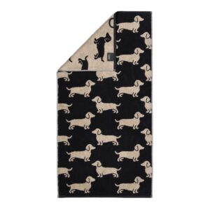 Cawö Handtuch Duschtuch Gästetuch We love Dogs 6246-93 Dackel Schwarz