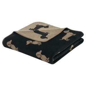 Cawö Wohndecke Kuscheldecke We love Dogs 62460-93 Dackel 150x200