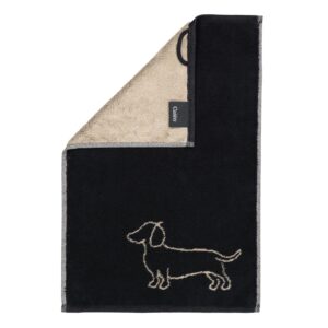 Cawö Handtuch Duschtuch Gästetuch We love Dogs 6248-93 Dackel Schwarz