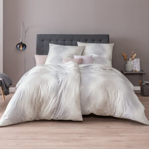 Estella Interlock Jersey Bettwäsche Liva 6932-860 Karo Stein 135x200