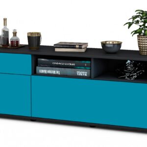 Lowboard Amisa, Türkis (136x49x35cm)