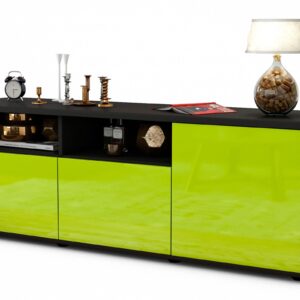 Lowboard Anina, Grün (136x49x35cm)