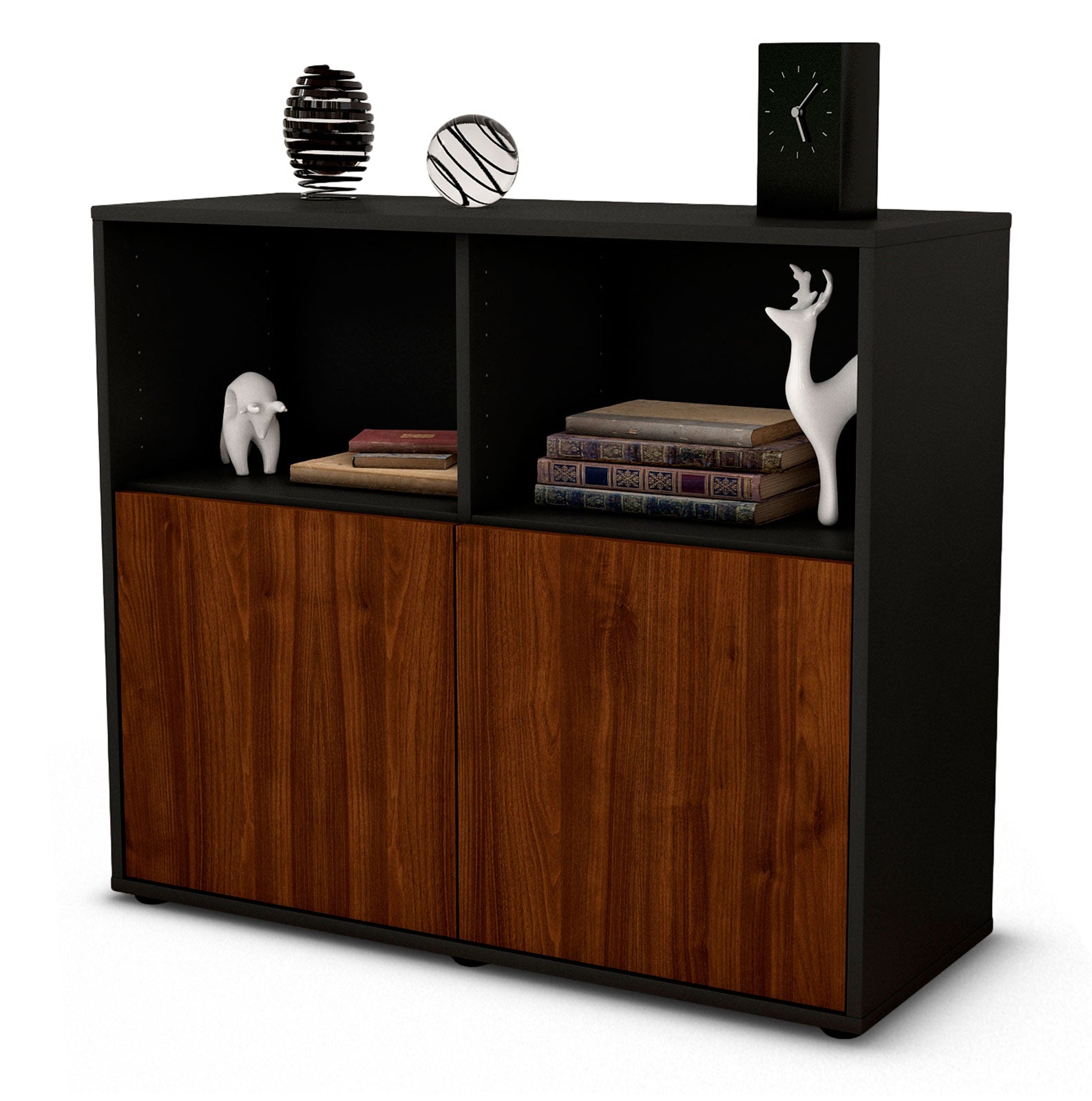 Sideboard Camilla | | Front in Walnuss Holz Optik | 92x79x35cm (BxHxT) 1 Sideboard Camilla | | Front in Walnuss Holz Optik | 92x79x35cm (BxHxT)