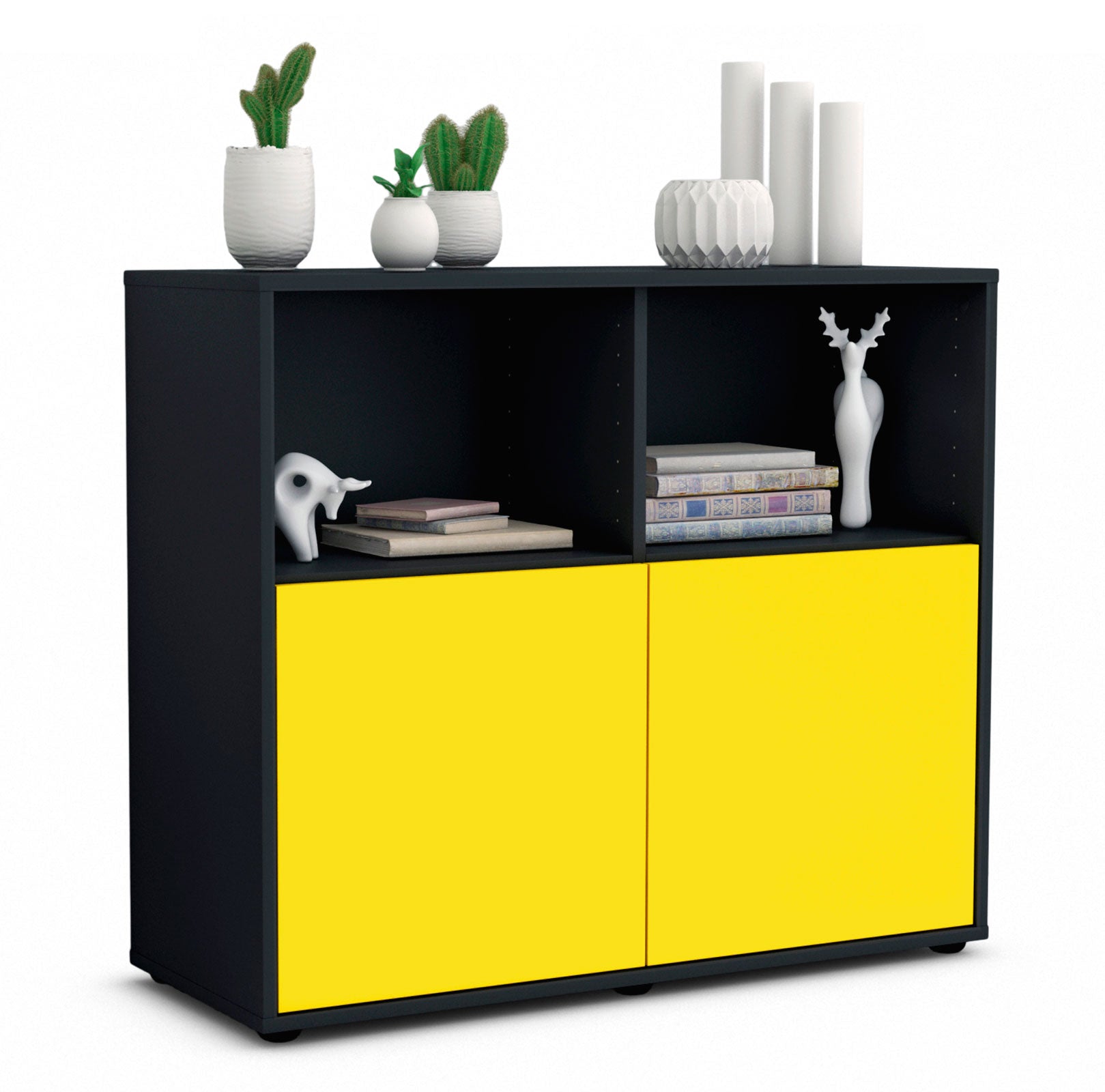 Sideboard Camilla | | Front in Gelb | 92x79x35cm (BxHxT) 1 Sideboard Camilla | | Front in Gelb | 92x79x35cm (BxHxT)