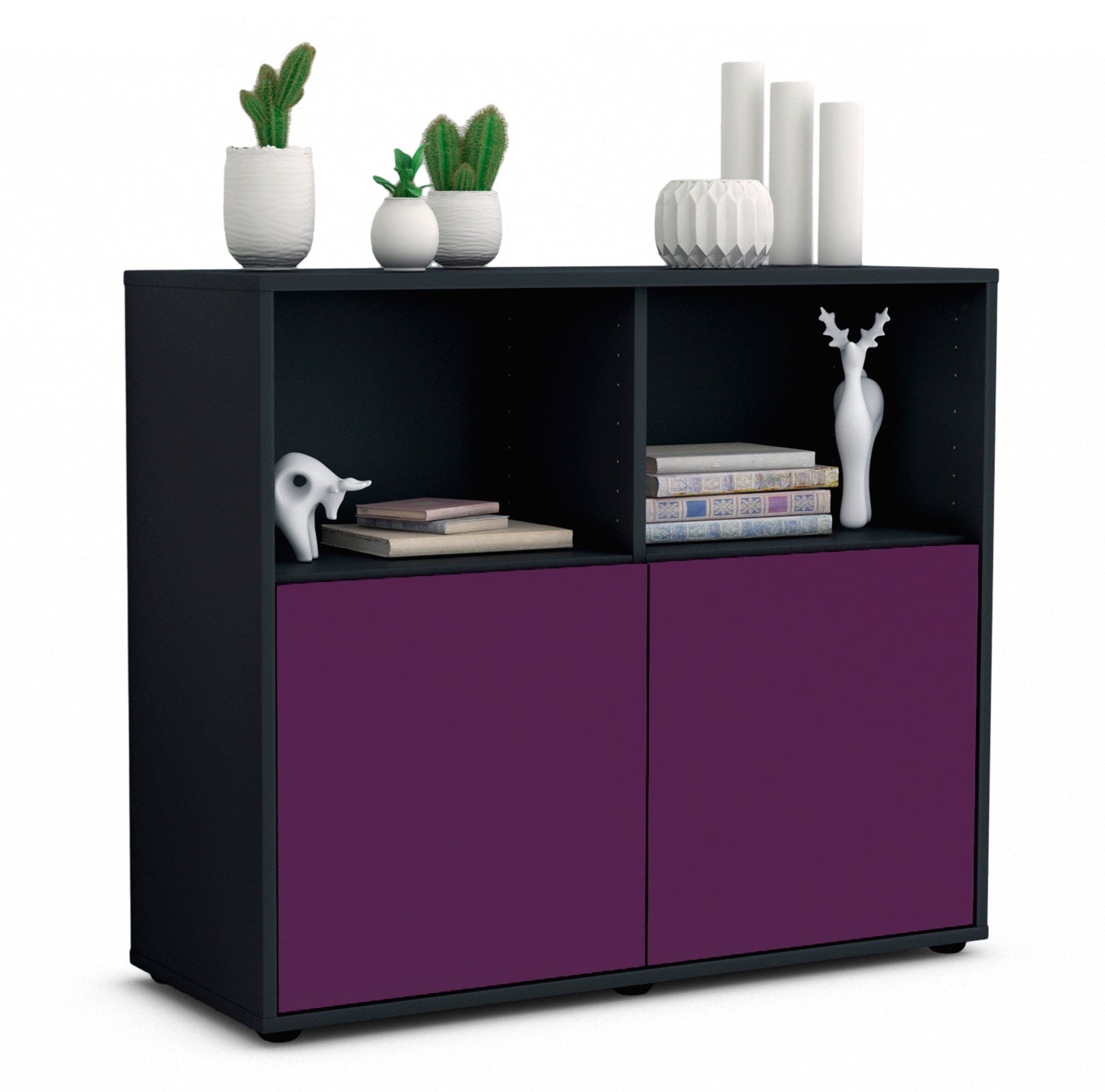 Sideboard Camilla | | Front in Lila | 92x79x35cm (BxHxT) 1 Sideboard Camilla | | Front in Lila | 92x79x35cm (BxHxT)