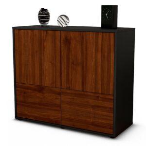 Sideboard Cara | | Front in Walnuss Holz Optik | 92x79x35cm (BxHxT)