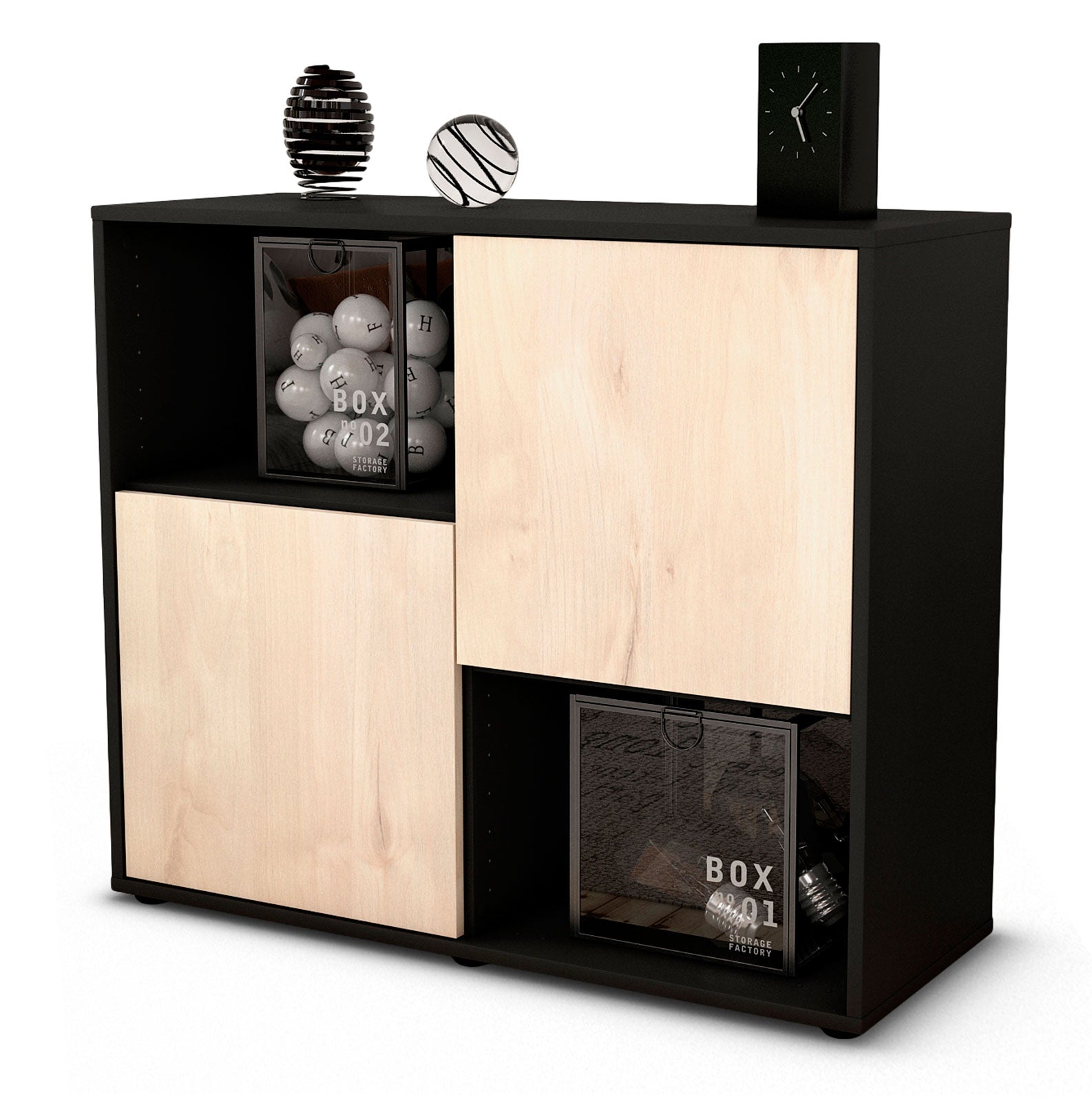 Sideboard Caralina | | Front in Zeder Holz Optik | 92x79x35cm (BxHxT) 1 Sideboard Caralina | | Front in Zeder Holz Optik | 92x79x35cm (BxHxT)