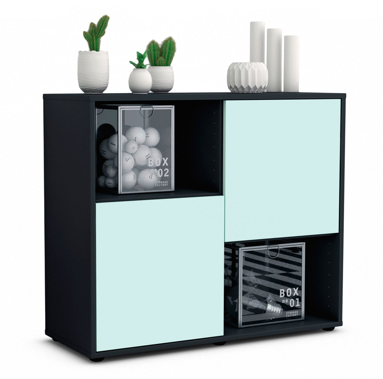 Sideboard Caralina | | Front in Mint | 92x79x35cm (BxHxT) 1 Sideboard Caralina | | Front in Mint | 92x79x35cm (BxHxT)