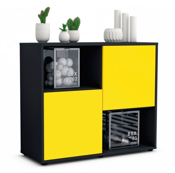 Sideboard Caralina | | Front in Gelb | 92x79x35cm (BxHxT)