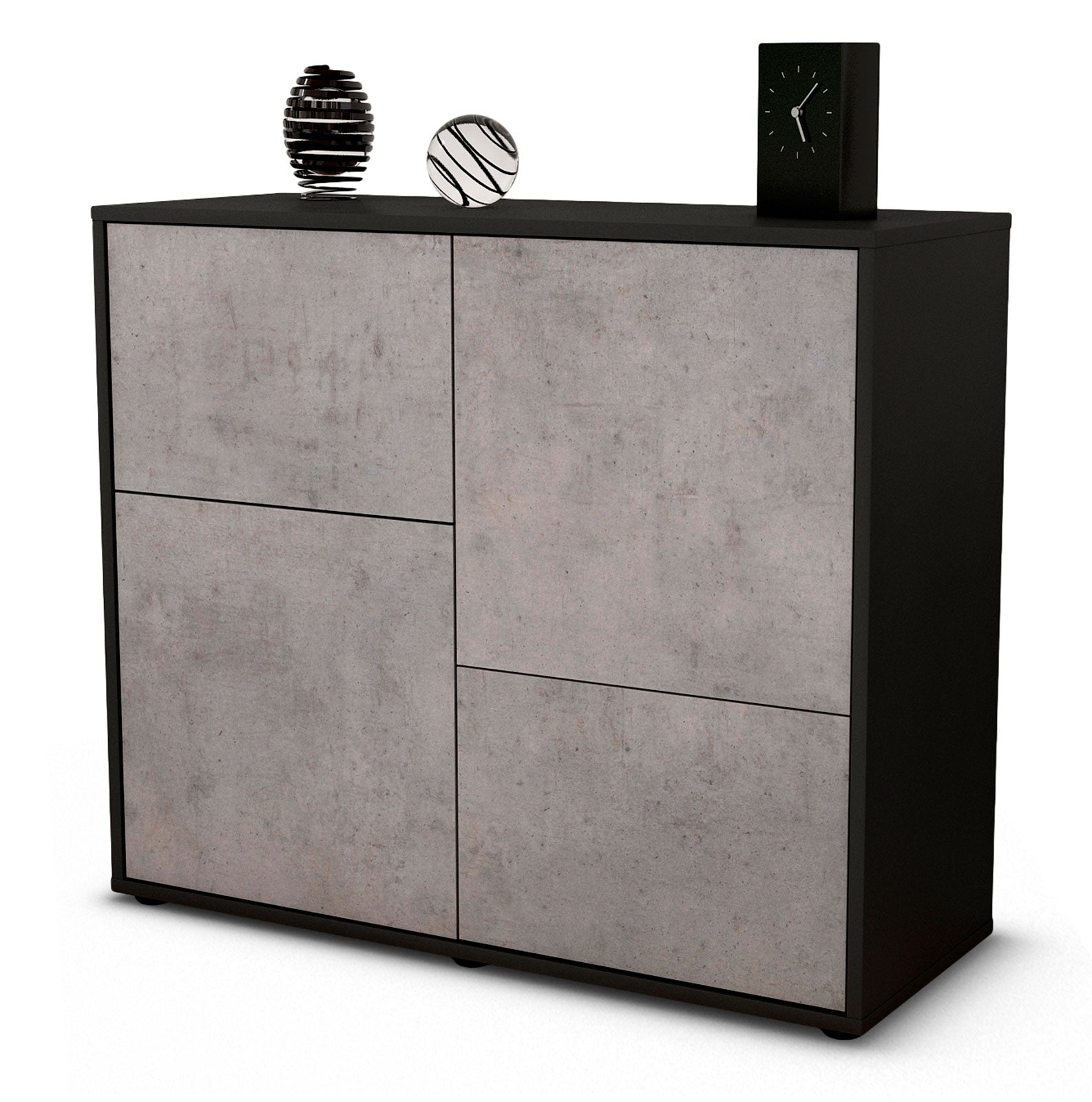 Sideboard Carla | | Front in Beton Optik | 92x79x35cm (BxHxT) 1 Sideboard Carla | | Front in Beton Optik | 92x79x35cm (BxHxT)