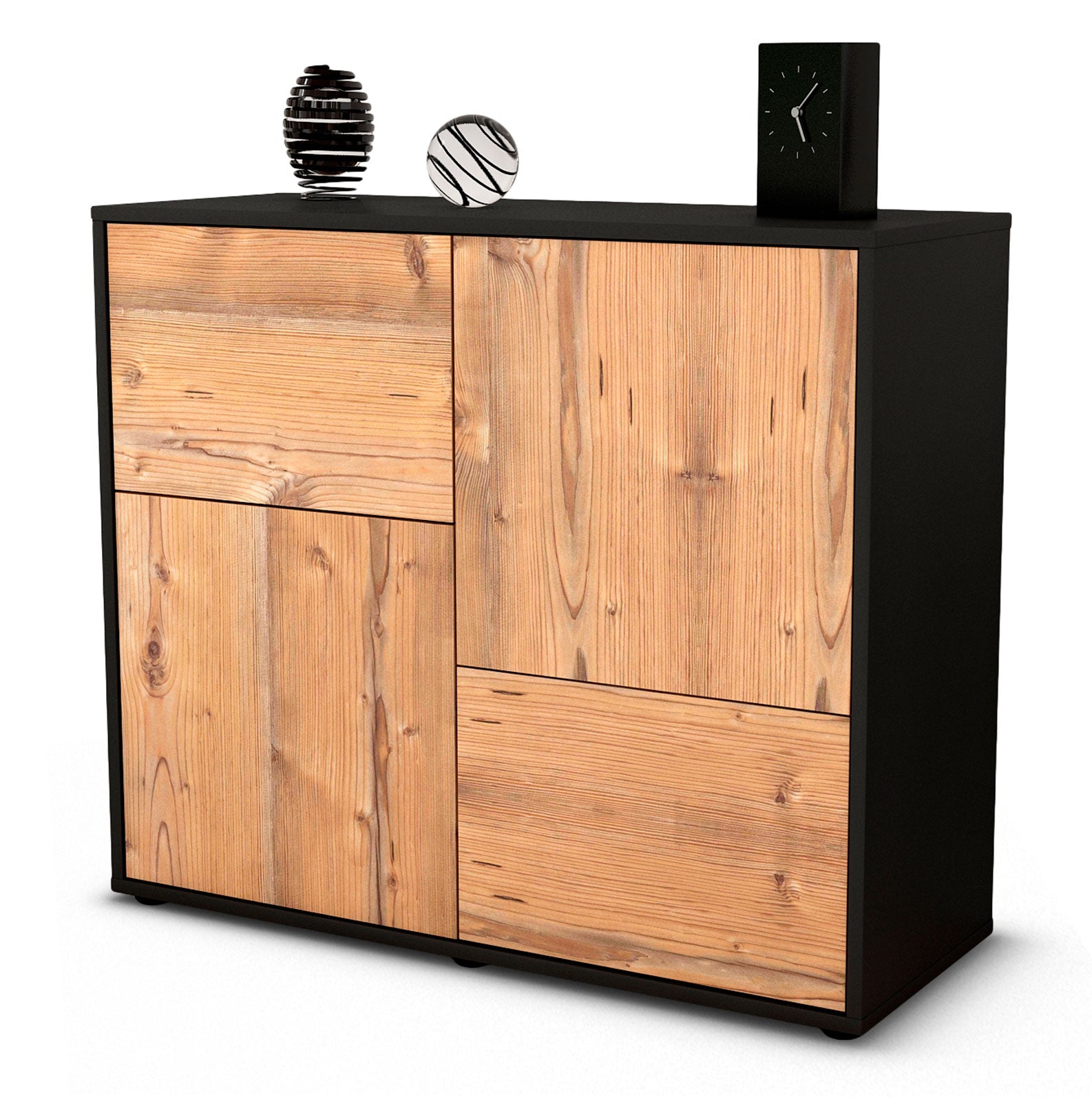 Sideboard Carla | | Front in Pinie Holz Optik | 92x79x35cm (BxHxT) 1 Sideboard Carla | | Front in Pinie Holz Optik | 92x79x35cm (BxHxT)
