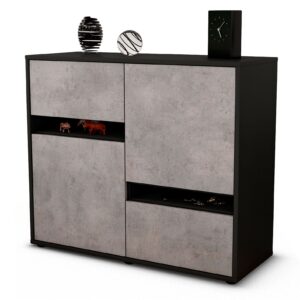 Sideboard Carlotta | | Front in Beton Optik | 92x79x35cm (BxHxT)