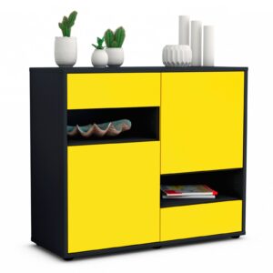 Sideboard Carmelina | | Front in Gelb | 92x79x35cm (BxHxT)