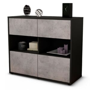 Sideboard Carmen | | Front in Beton Optik | 92x79x35cm (BxHxT)