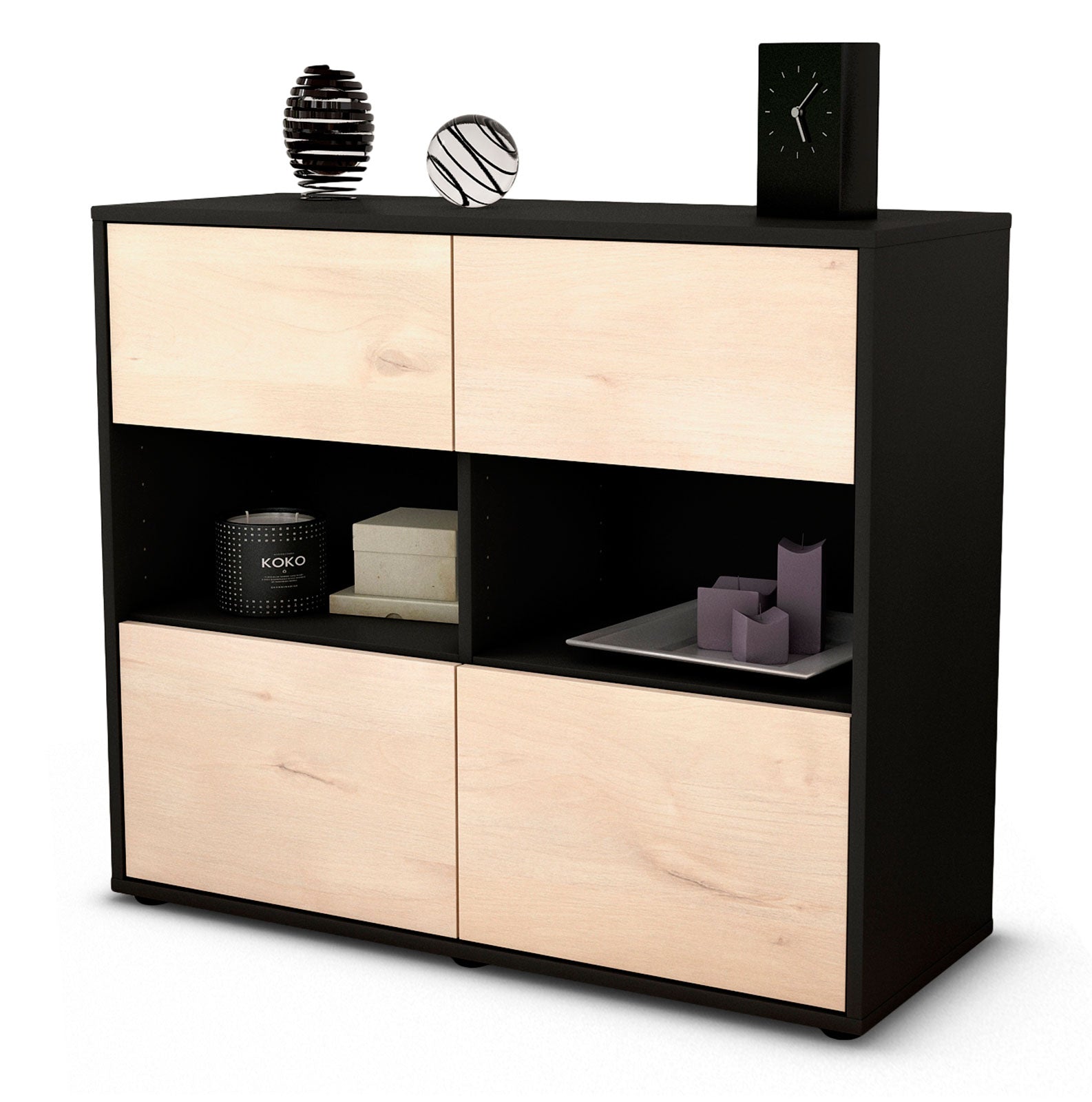 Sideboard Carmen | | Front in Zeder Holz Optik | 92x79x35cm (BxHxT) 1 Sideboard Carmen | | Front in Zeder Holz Optik | 92x79x35cm (BxHxT)