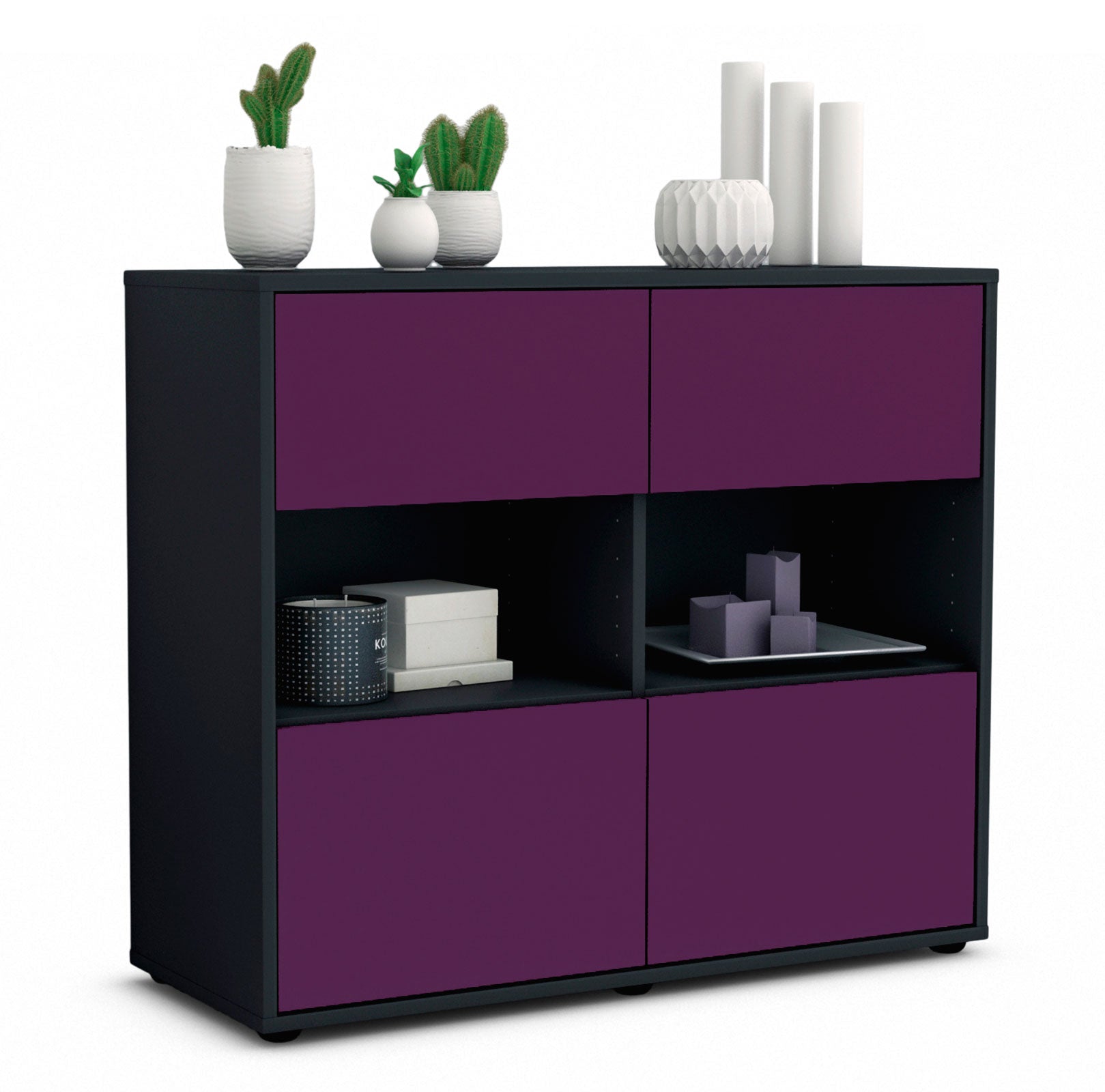 Sideboard Carmen | | Front in Lila | 92x79x35cm (BxHxT) 1 Sideboard Carmen | | Front in Lila | 92x79x35cm (BxHxT)