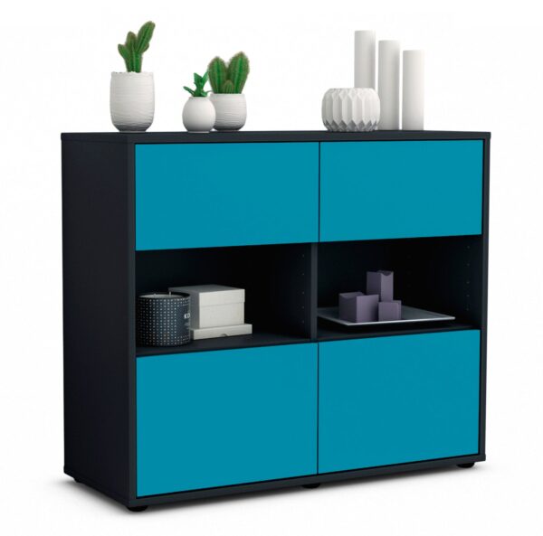 Sideboard Carmen | | Front in Türkis | 92x79x35cm (BxHxT)